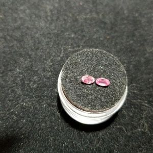 Natural Oval Cut Pink Sapphires Match Pair